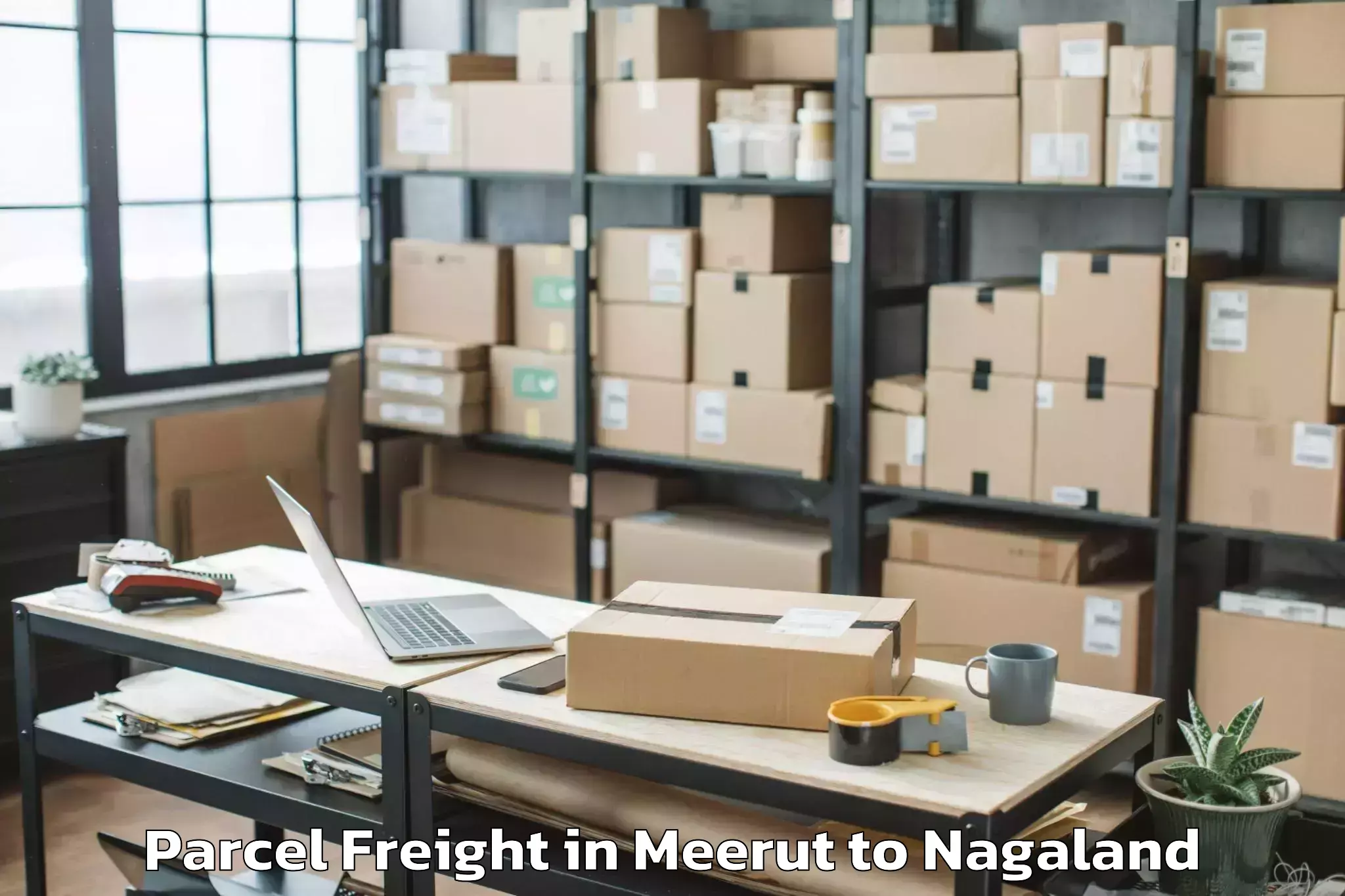 Reliable Meerut to Lotsu Parcel Freight